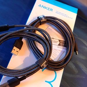 ANKER 2pack Series 3 USB-A to USB-C 6 foot cables, NIB NWT